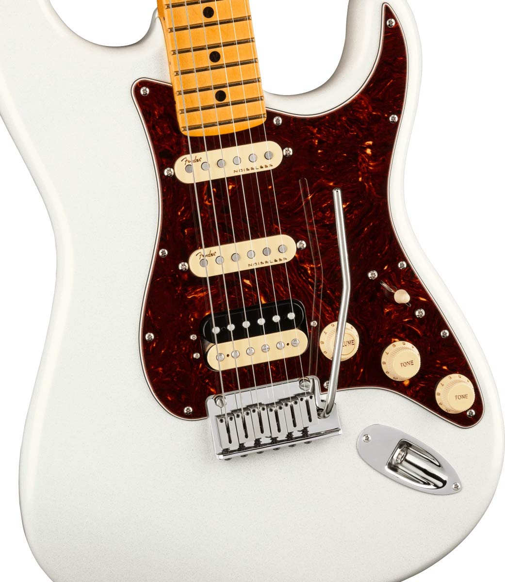 Fender American Ultra Stratocaster HSS - Arctic Pearl with Maple Fingerboard