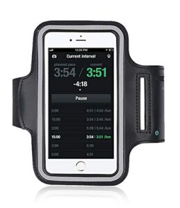 tram water resistant arm band for running, hiking and walking fits iphone x/xr/xs max 8 7 6/6s plus. also samsung galaxy s9 + s8/s7/s6 (black, 4.7)