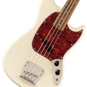 Squier Classic Vibe 60s Mustang Bass, Olympic White, Laurel Fingerboard