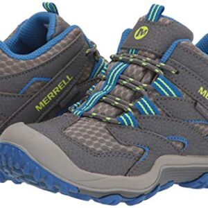 Merrell Chameleon 7 Access MID WTRPF Hiking Boot, Grey/Blue, 3 US Unisex Little Kid