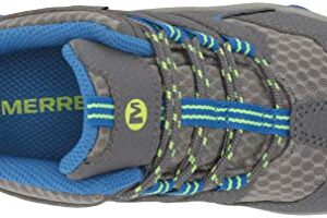 Merrell Chameleon 7 Access MID WTRPF Hiking Boot, Grey/Blue, 3 US Unisex Little Kid