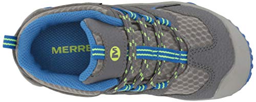 Merrell Chameleon 7 Access MID WTRPF Hiking Boot, Grey/Blue, 3 US Unisex Little Kid