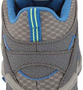 Merrell Chameleon 7 Access MID WTRPF Hiking Boot, Grey/Blue, 3 US Unisex Little Kid