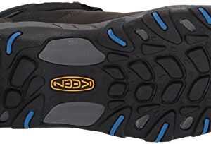 KEEN Men's Steens MID WP Hiking Boot, Black, 9