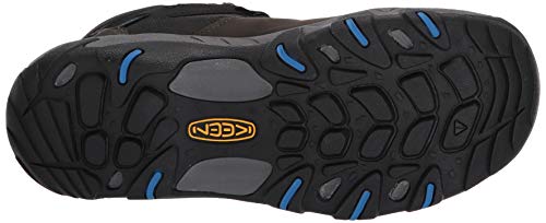 KEEN Men's Steens MID WP Hiking Boot, Black, 9