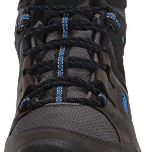 KEEN Men's Steens MID WP Hiking Boot, Black, 9