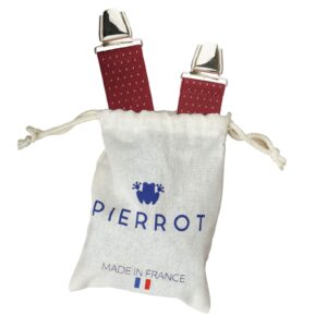 PIERROT Men’s Suspenders - One Size Adjustable and Elastic Suspenders for Men Trousers Heavy Duty with 4 Very Strong Clips