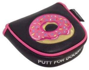 readygolf putt for dough-nuts embroidered doughnut putter cover - mallet