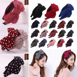 Towood Pack of 5 Women's Vintage Bow Hair Hoop Fashion Sweet Headband Accessories