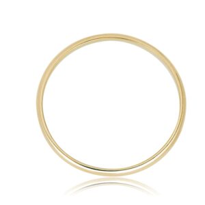 AVORA 10K Yellow Gold Plain Band Stackable Ring - Size 1