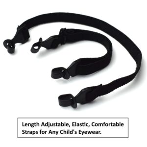 BIB-ON First Sunglasses Straps- Elastic 2 Pack Sunglasses Straps for Children 0-7 Years