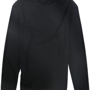 Reebok Men's Classic Collared Long Sleeve Jersey Shirt, Black, X-Small