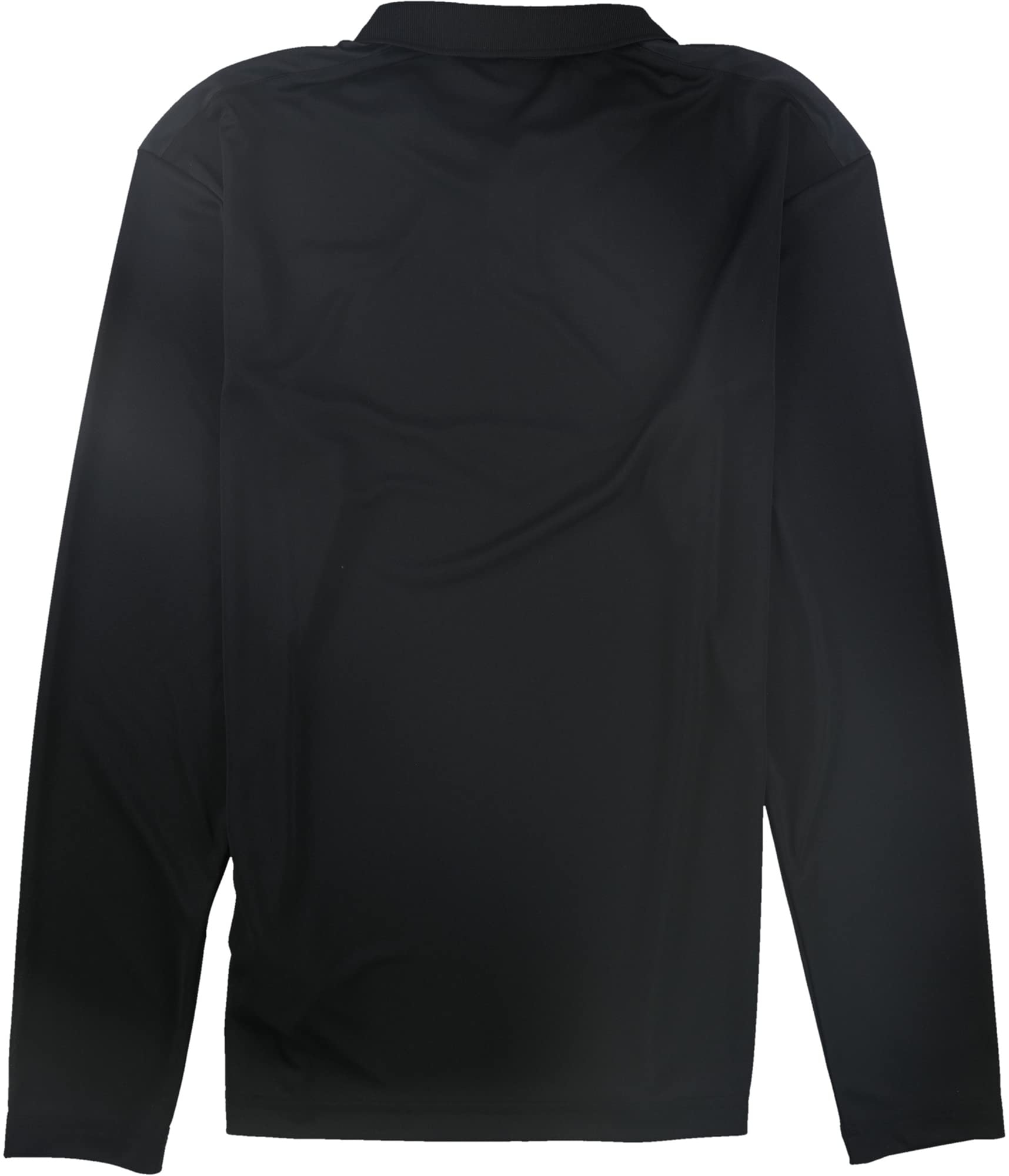 Reebok Men's Classic Collared Long Sleeve Jersey Shirt, Black, X-Small