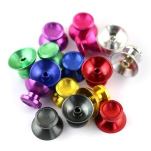 Metal Analog Joystick Thumb Sticks Cap Grips Cover for Xbox360 Controller (Gold)