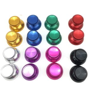 Metal Analog Joystick Thumb Sticks Cap Grips Cover for Xbox360 Controller (Gold)