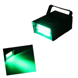 Led Green Strobe Lights Adjustable Speed Control Stage Light Dance Strobe Lights with Super Bright 24 LEDs Flash Party Lighting Best for Christmas Clubs Effect DJ Disco Bars Parties Halloween