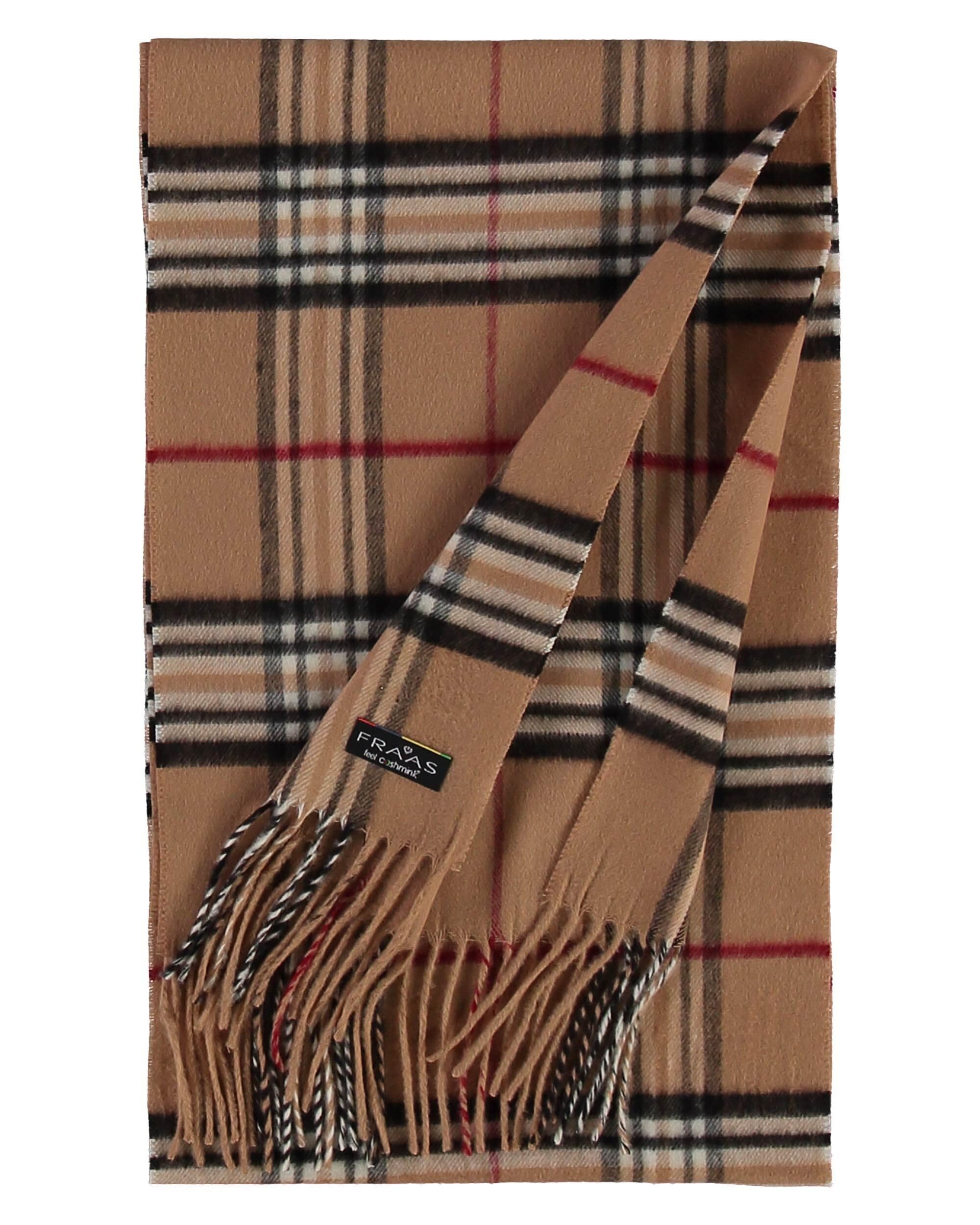 Fraas Cashmink Scarf for Men & Women - Plaid or Solid Color - Warm & Softer than cashmere - Made in Germany - 12x71in