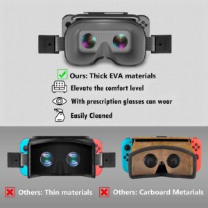 VR Headset Compatible with Nintendo Switch & Nintendo Switch OLED Model, OIVO 3D VR (Virtual Reality) Glasses, Switch VR Labo Goggles Headset for Nintendo Switch