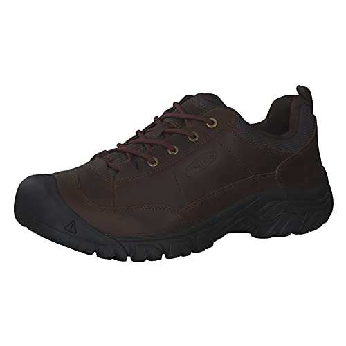 KEEN Men's Targhee 3 Oxford Casual Hiking Shoes, Dark Earth/Mulch, 15