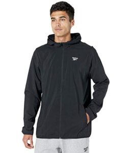 reebok training essentials woven jacket, black, x-large