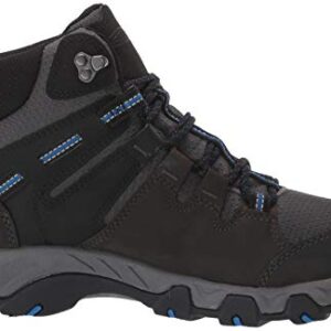 KEEN Men's Steens MID WP Hiking Boot, Black, 14