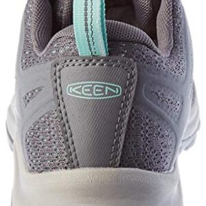 KEEN Women's Terradora 2 Waterproof Low Height Hiking Shoes, Steel Grey/Ocean Wave, 8.5