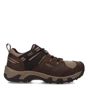 KEEN Men's Steens Vent Low Height Breathable Hiking Shoes, Brown, 10