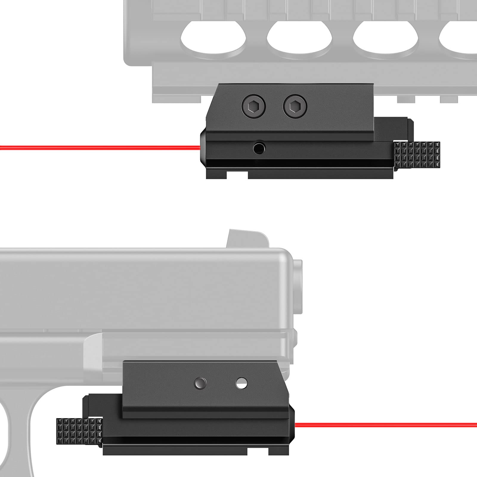 EZshoot Red Dot Laser Sight Tactical 20mm Standard Picatinny Weaver Rail for Pistol Handgun Gun Rifle