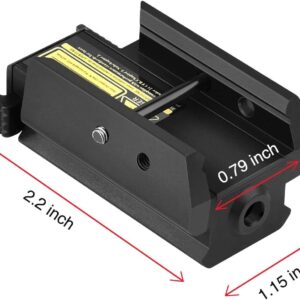 EZshoot Red Dot Laser Sight Tactical 20mm Standard Picatinny Weaver Rail for Pistol Handgun Gun Rifle