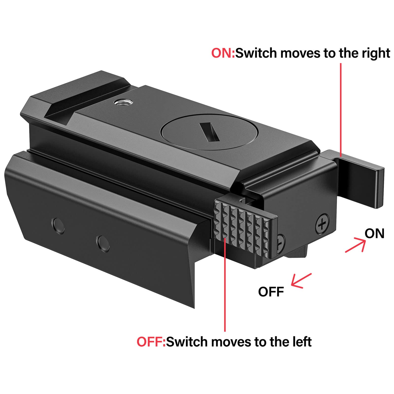 EZshoot Red Dot Laser Sight Tactical 20mm Standard Picatinny Weaver Rail for Pistol Handgun Gun Rifle