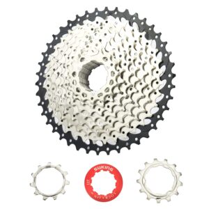 CYSKY 10 Speed Cassette 10Speed 11-42 Cassette Fit for Mountain Bike, Road Bicycle, MTB, BMX, Sram Sunrace Shimano ultegra xt (Light Weight)