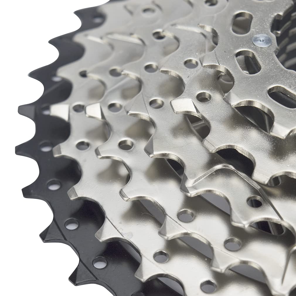 CYSKY 10 Speed Cassette 10Speed 11-42 Cassette Fit for Mountain Bike, Road Bicycle, MTB, BMX, Sram Sunrace Shimano ultegra xt (Light Weight)