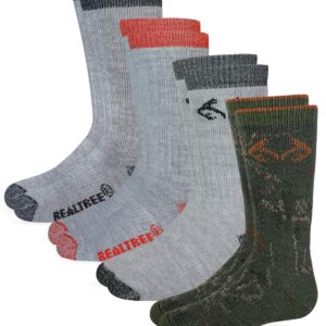 Realtree Boys Boot Sock (4- Pack) Multi, Small