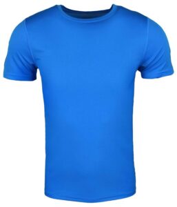 reebok mens performance base layer basic t-shirt, blue, small