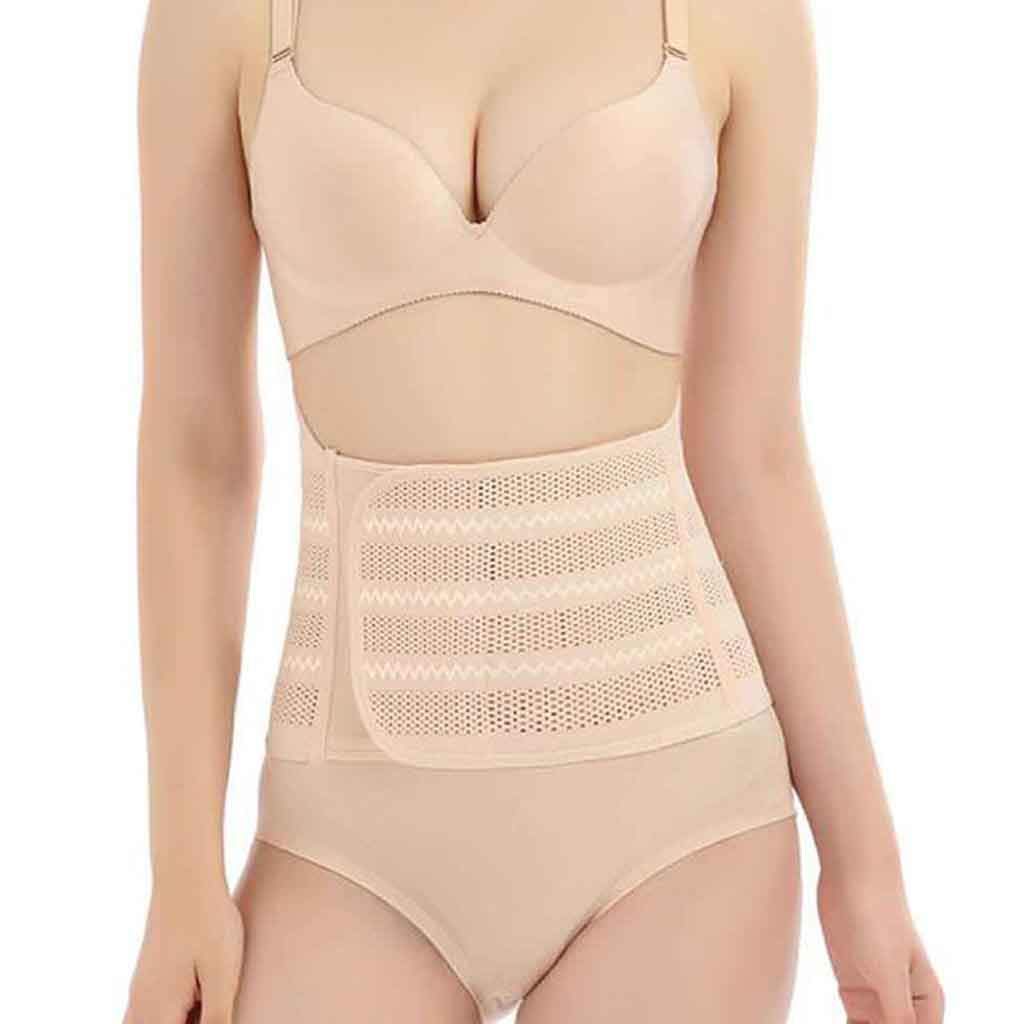 Yoyorule Fashion Shapeware Underwear Women Hollow Breathable Body Shaper Abdominal Belt Belt Shapewear Khaki