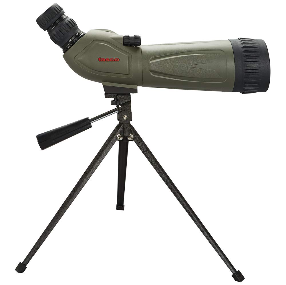 Tasco Spotting Scope 20-60x60 Zoom Eyepiece with Angled View and 60mm Objective Lens in Green TS20606045