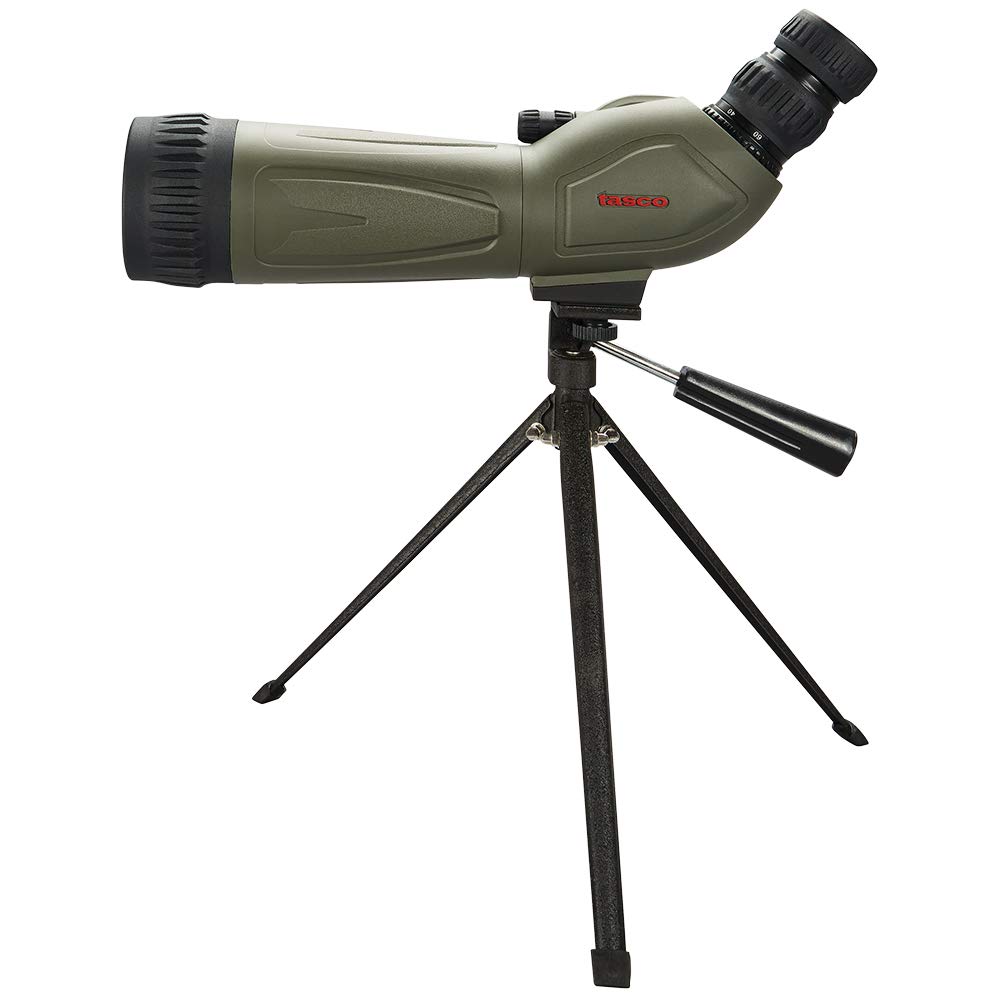 Tasco Spotting Scope 20-60x60 Zoom Eyepiece with Angled View and 60mm Objective Lens in Green TS20606045