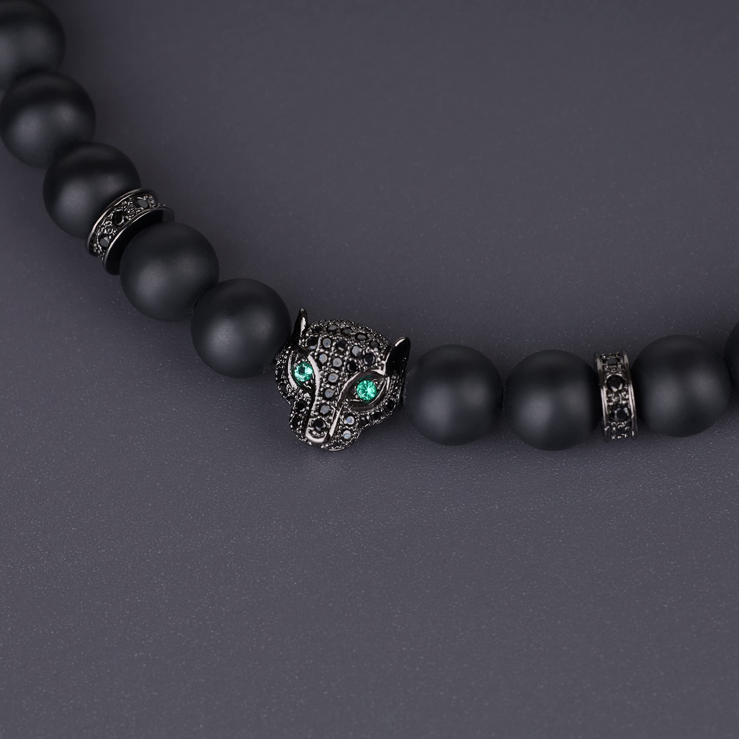 COAI Matte Onyx Leopard Bracelet