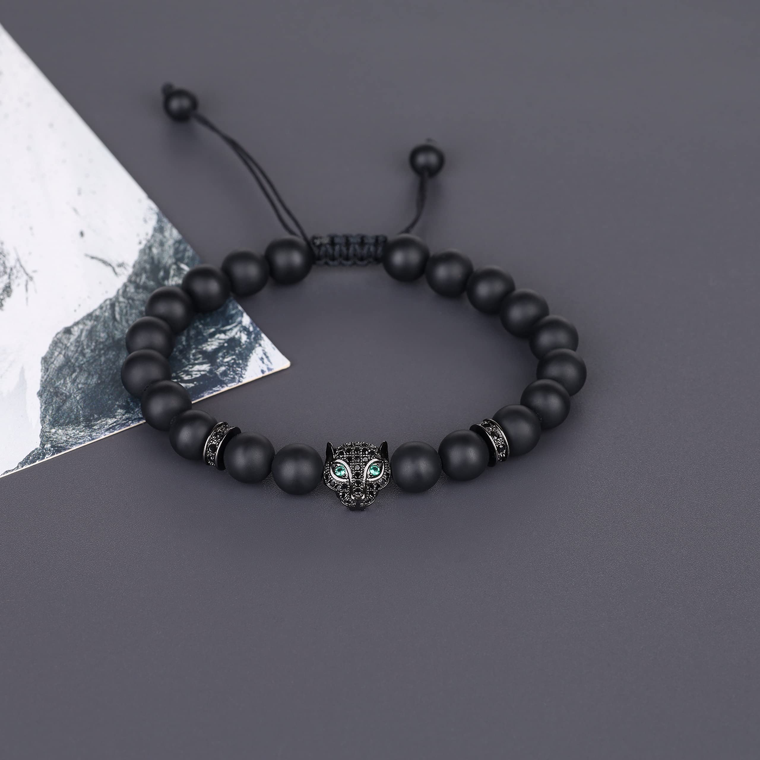 COAI Matte Onyx Leopard Bracelet