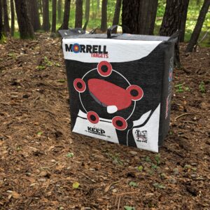 Morrell Targets Keep Hammering Commercial Grade Crossbow 54 Pound Adult Field Point Archery Bag Target with 76 Layers of Stopping Power, Multicolor