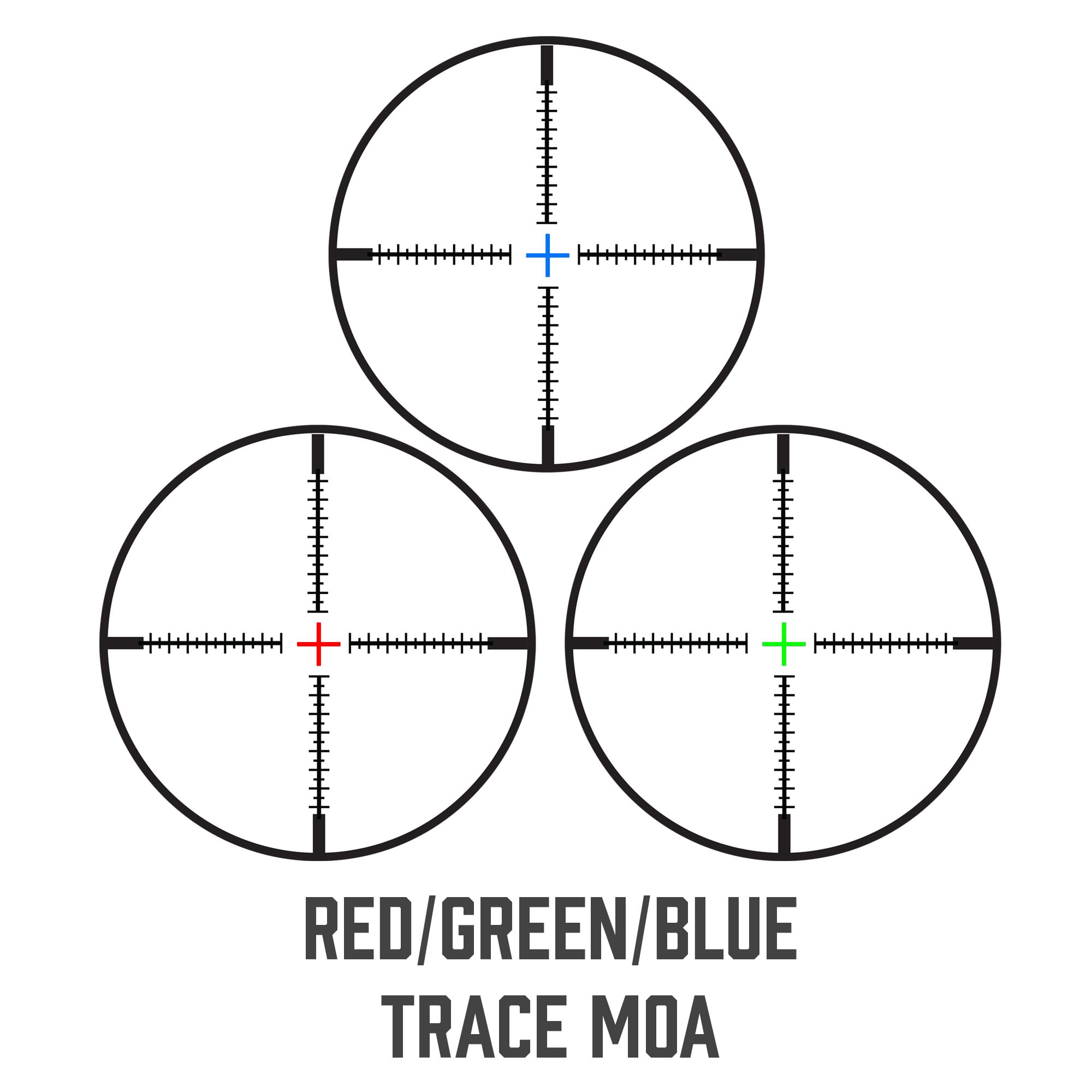 Barska AC13268 Contour Scope 3-9x42 Illuminated Trace MOA Reticle with Rings, Black, One Size