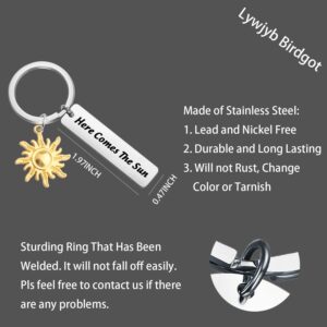 Lywjyb Birdgot Lyrics Gift Inspiring Meaningful Gift Here Comes The Sun Key Rings