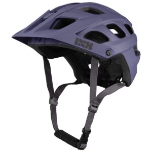 ixs unisex trail evo helmet (grape,m/l)- adjustable 58-62cm adult helmets for men women,protective gear with quick detach system