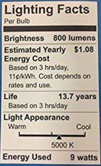 GE 60W Replacement Daylight LED 8 Pack (16 Pack, Daylight)