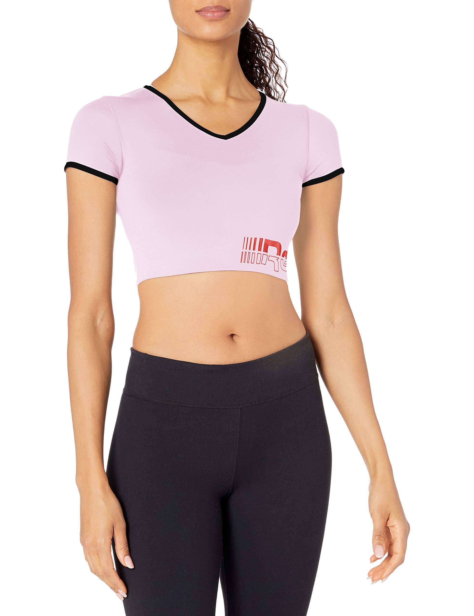 Reebok Workout Ready Meet You There Bralette Tee, Pixel Pink, 4X26W