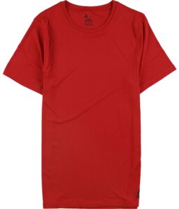 reebok mens performance base layer basic t-shirt, red, small