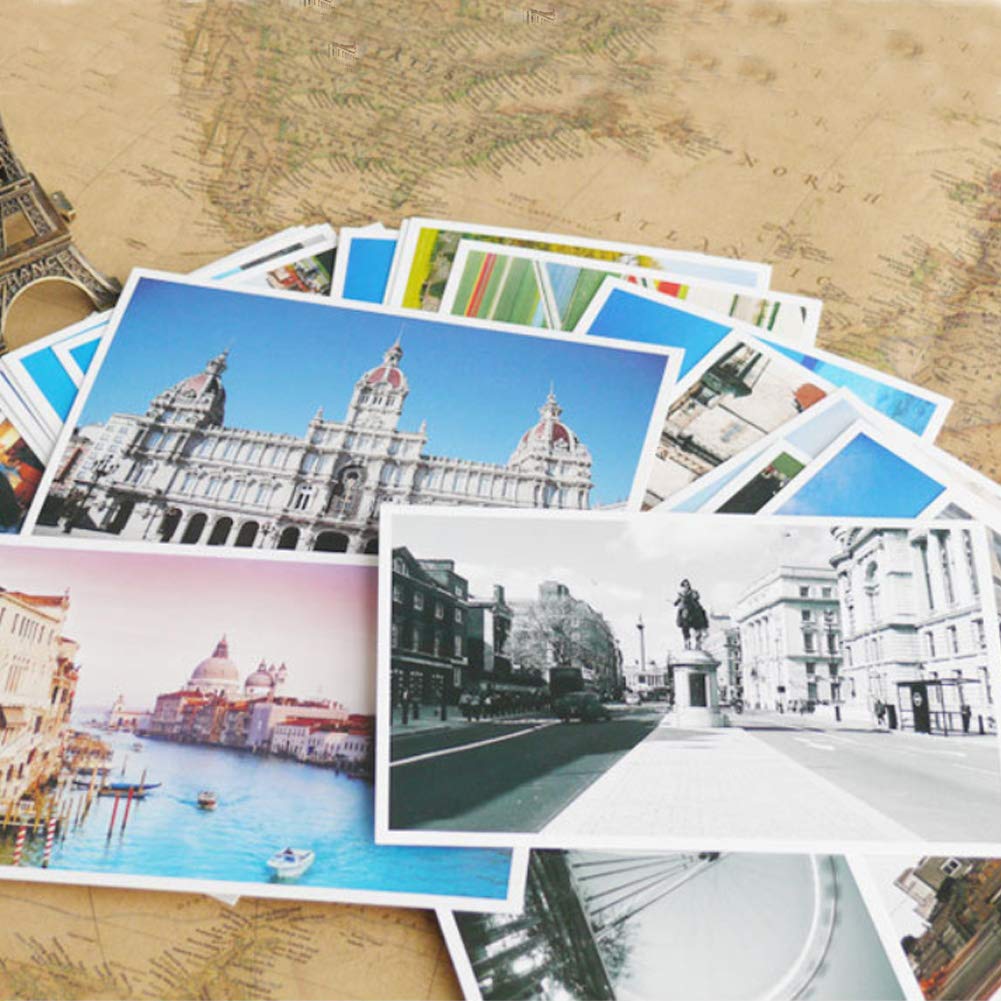 HOSTEESSCHOICE Beautiful Postcard set of 30 Post card variety pack World travel sites,4 x 6 Inches, World Place A