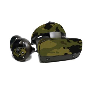 mightyskins skin for oculus rift s - green camouflage | protective, durable, and unique vinyl decal wrap cover | easy to apply, remove, and change styles | made in the usa