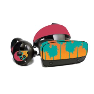 mightyskins skin for oculus rift s - sherbet palms | protective, durable, and unique vinyl decal wrap cover | easy to apply, remove, and change styles | made in the usa