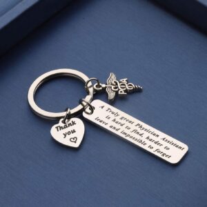 ENSIANTH Physician Assistant Gift PA Keychin A Truly Great Physician Assistant is Hard to Find Keychin Nurse Appreciation Gift PA Graduation Gift (PA Long Key)